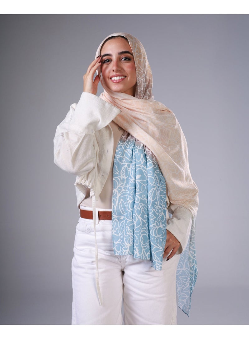 Lavezzi Floral Modal Hijab – Soft Breathable Long Scarf for Women – Lightweight Modest Fashion Headscarf – Elegant Everyday Hijab Shawl (3) - Image 1